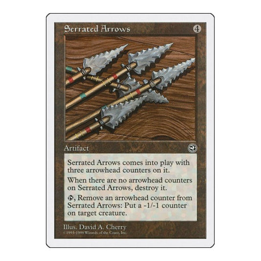 Serrated Arrows (ATH) #70 Uncommon (Heavily Played) Anthologies Magic: The Gathering: 1998