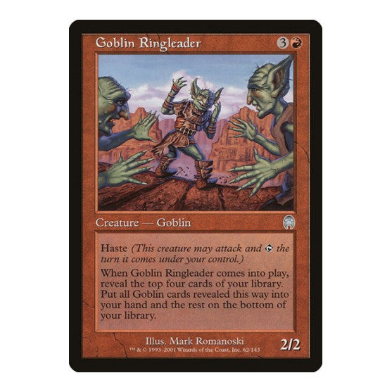 Goblin Ringleader (APC) #62 Uncommon (Lightly Played) Apocalypse Magic: The Gathering: 2001