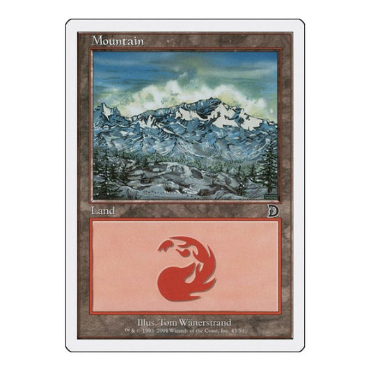 Mountain (45) (DKM) #45 Land (Lightly Played) Deckmasters Garfield vs Finkel Magic: The Gathering: 2001