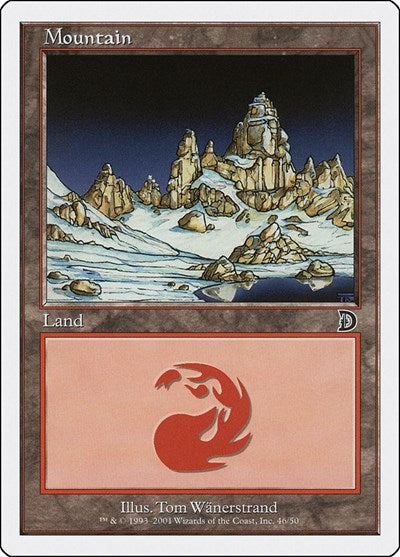 Mountain 46 (DKM) #46 Land (Lightly Played) Deckmasters Garfield vs Finkel Magic: The Gathering: 2001