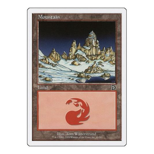 Mountain (46) (DKM) #46 Land Deckmasters Garfield vs Finkel Magic: The Gathering: 2001
