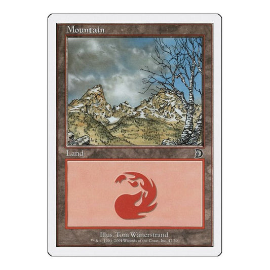 Mountain (47) (DKM) #47 Land Deckmasters Garfield vs Finkel Magic: The Gathering: 2001