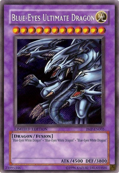 Blue-Eyes Ultimate Dragon (Secret) (SJMP) #JMP-EN005 Secret Rare (Limited Lightly Played) Shonen Jump Magazine Promos YuGiOh: 2017