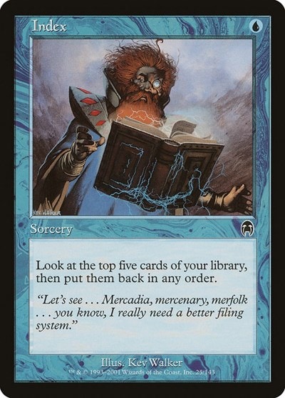 Index (APC) #25 Common (Damaged) Apocalypse Magic: The Gathering: 2001