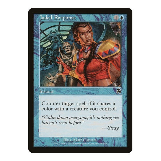 Jaded Response (APC) #26 Common (Lightly Played) Apocalypse Magic: The Gathering: 2001