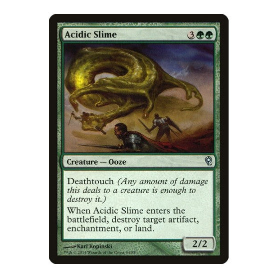 Acidic Slime (DDM) #64 Uncommon (Moderately Played) Duel Decks: Jace vs. Vraska Magic: The Gathering: 2014