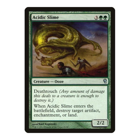 Acidic Slime (DDM) #64 Uncommon (Moderately Played) Duel Decks: Jace vs. Vraska Magic: The Gathering: 2014
