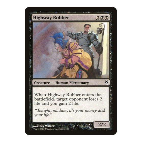 Highway Robber (DDM) #61 Common (Damaged) Duel Decks: Jace vs. Vraska Magic: The Gathering: 2014