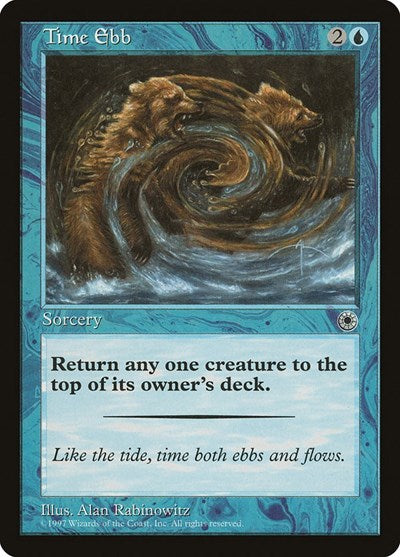 Time Ebb (POR) #75 Common (Lightly Played) Portal Magic: 1997