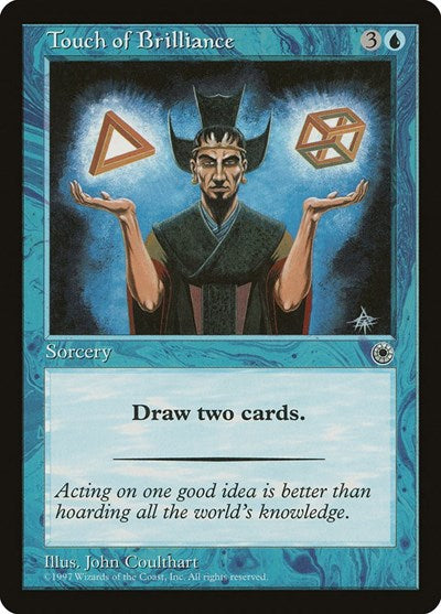 Touch of Brilliance (POR) #76 Common (Lightly Played) Portal Magic: The Gathering: 1997