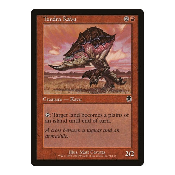 Tundra Kavu (APC) #71 Common (Lightly Played) Apocalypse Magic: The Gathering: 2001