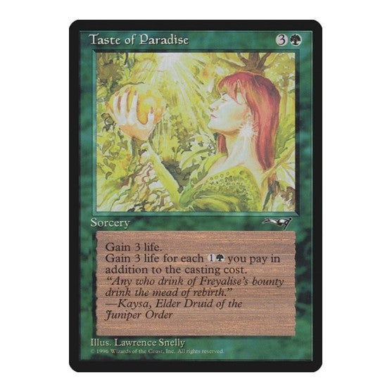 Taste of Paradise Holding Fruit (ALL) #85 Common (Lightly Played) Alliances Magic: The Gathering: 1996