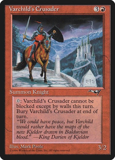 Varchilds Crusader Castle (ALL) #82a Common (Moderately Played) Alliances Magic: The Gathering: 1996