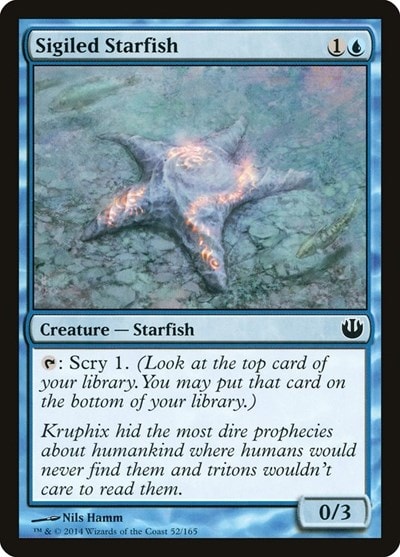 Sigiled Starfish (JOU) #52 Common (Lightly Played) Journey Into Nyx Magic: The Gathering: 2014