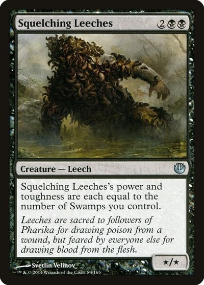 Squelching Leeches (JOU) #84 Uncommon (Moderately Played) Journey Into Nyx Magic: The Gathering: 2014