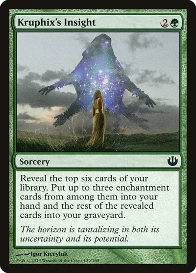 Kruphixs Insight (JOU) #129 Common (Lightly Played) Journey Into Nyx Magic: The Gathering: 2014