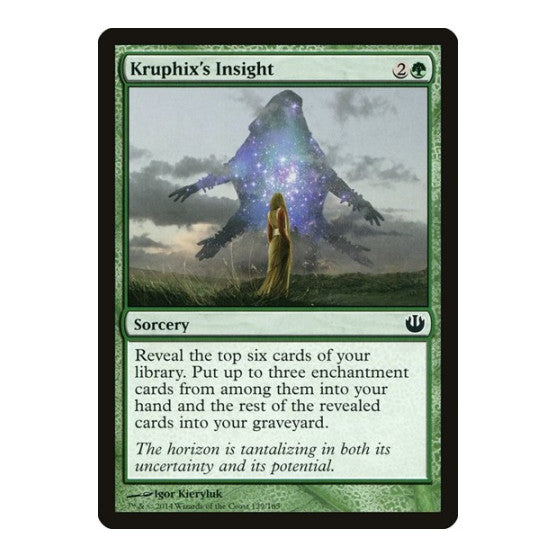 Kruphix's Insight (JOU) #129 Common (Lightly Played) Journey Into Nyx Magic: The Gathering: 2014