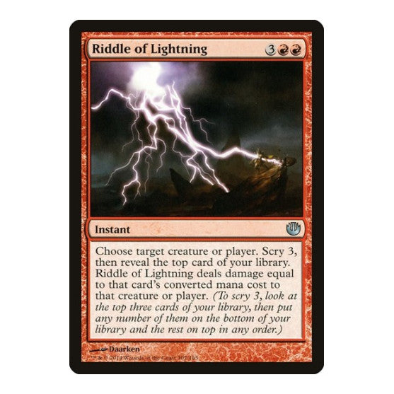 Riddle of Lightning (JOU) #107 Uncommon (Lightly Played) Journey Into Nyx Magic: The Gathering: 2014