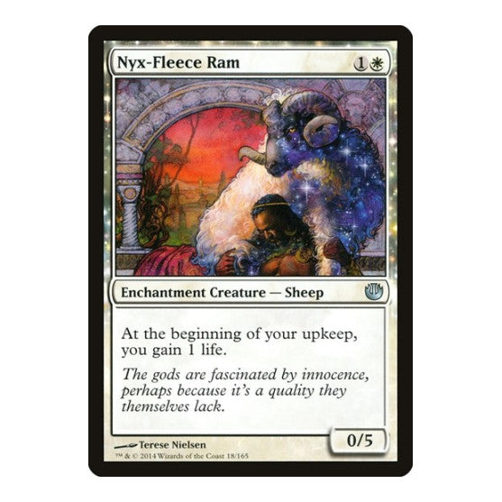 Nyx Fleece Ram (JOU) #18 Uncommon (Heavily Played) Journey Into Nyx Magic: The Gathering: 2014