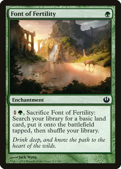 Font of Fertility (JOU) #123 Common (Lightly Played) Journey Into Nyx Magic: The Gathering: 2014