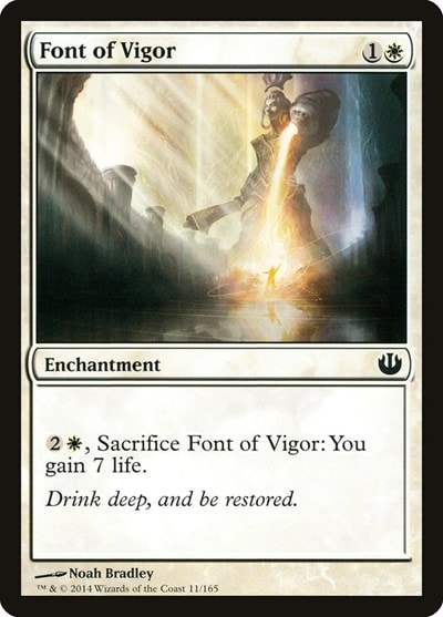 Font of Vigor (JOU) #11 Common (Lightly Played) Journey Into Nyx Magic: The Gathering: 2014