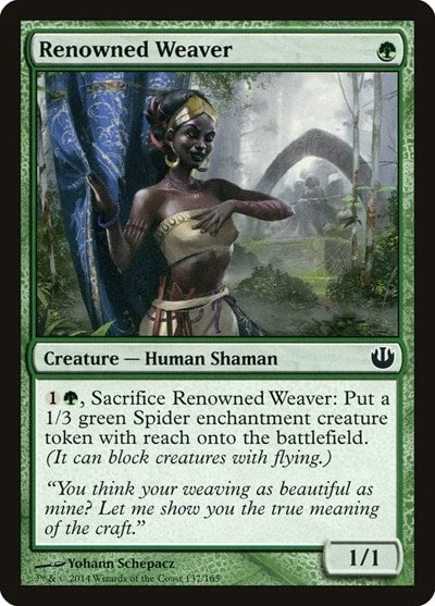 Renowned Weaver (JOU) #137 Common (Lightly Played) Journey Into Nyx Magic: The Gathering: 2014