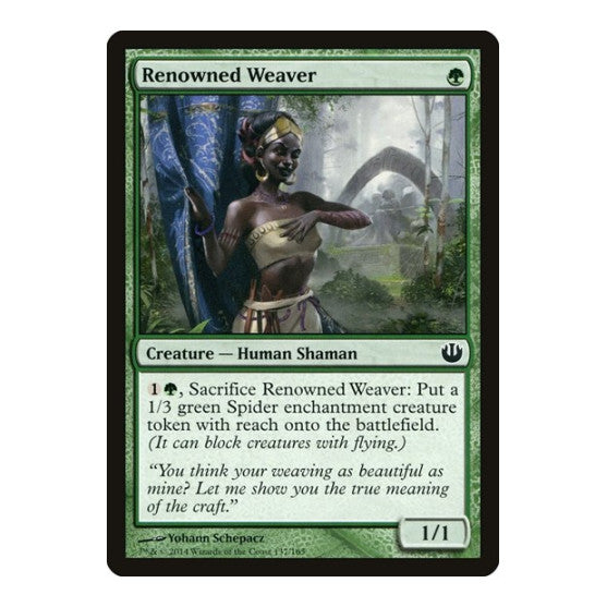 Renowned Weaver (JOU) #137 Common (Lightly Played) Journey Into Nyx Magic: The Gathering: 2014