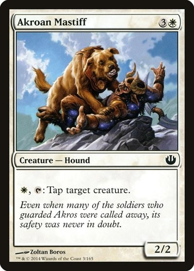 Akroan Mastiff (JOU) #3 Common (Lightly Played) Journey Into Nyx Magic: The Gathering: 2014