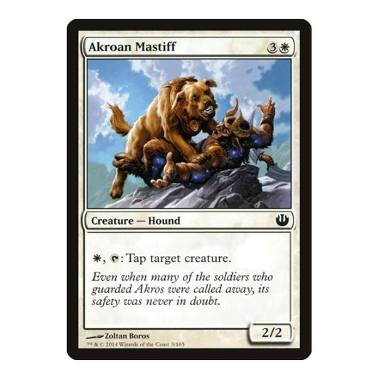 Akroan Mastiff (JOU) #3 Common (Lightly Played) Journey Into Nyx Magic: The Gathering: 2014