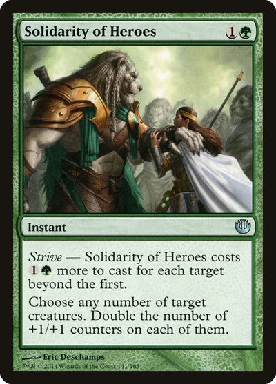 Solidarity of Heroes (JOU) #141 Uncommon Journey Into Nyx Magic: The Gathering: 2014