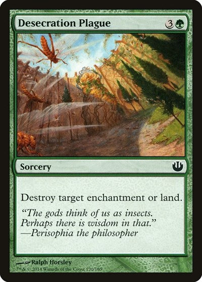 Desecration Plague (JOU) #120 Common Journey Into Nyx Magic: The Gathering: 2014