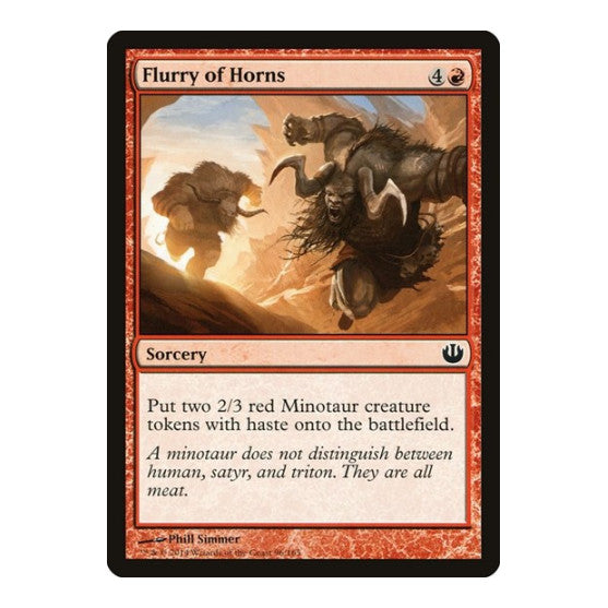 Flurry of Horns (JOU) #96 Common (Lightly Played) Journey Into Nyx Magic: The Gathering: 2014