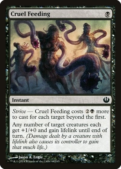 Cruel Feeding (JOU) #64 Common (Lightly Played) Journey Into Nyx Magic: The Gathering: 2014