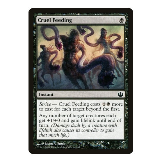 Cruel Feeding (JOU) #64 Common (Lightly Played) Journey Into Nyx Magic: The Gathering: 2014