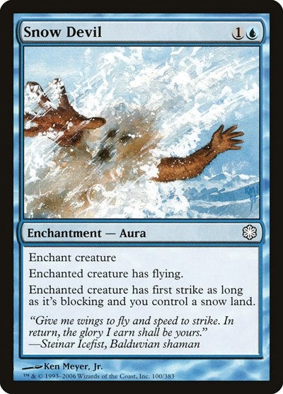 Snow Devil (CTD) #100 Common (Lightly Played) Coldsnap Theme Deck Reprints Magic: The Gathering: 2006