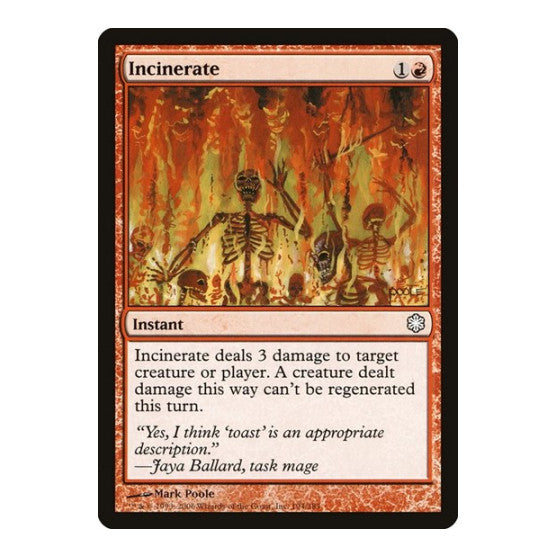 Incinerate (CTD) #194 Common (Lightly Played) Coldsnap Theme Deck Reprints Magic: The Gathering: 2006
