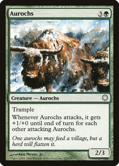 Aurochs (CTD) #225 Common Coldsnap Theme Deck Reprints Magic: The Gathering: 2006