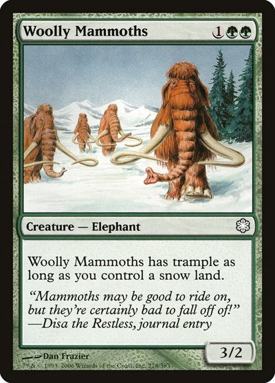 Woolly Mammoths (CTD) #278 Common Coldsnap Theme Deck Reprints Magic: The Gathering: 2006