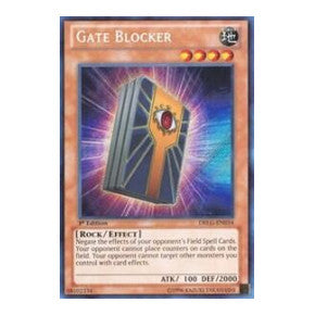Gate Blocker (DRLG) #DRLG-EN034 Secret Rare (1st Edition Near Mint) Dragons of Legend YuGiOh: 2014