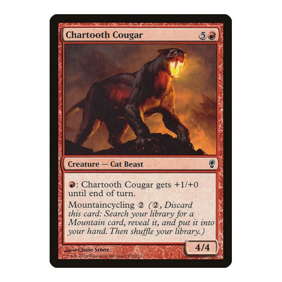 Chartooth Cougar (CNS) #139 Common (Lightly Played) Conspiracy Magic: The Gathering: 2014