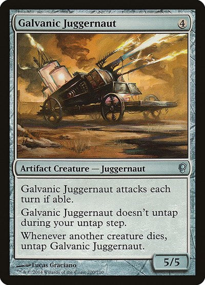 Galvanic Juggernaut (CNS) #200 Uncommon (Lightly Played) Conspiracy Magic: 2014