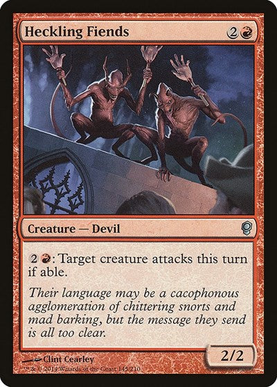 Heckling Fiends (CNS) #145 Uncommon (Lightly Played) Conspiracy Magic: The Gathering: 2014