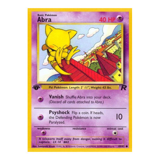 Abra (TR) #49/82 Common Team Rocket Pokemon: 2000