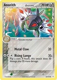 Anorith Delta Species (HP) #57/110 Common (Moderately Played) Holon Phantoms Pokemon: 2006