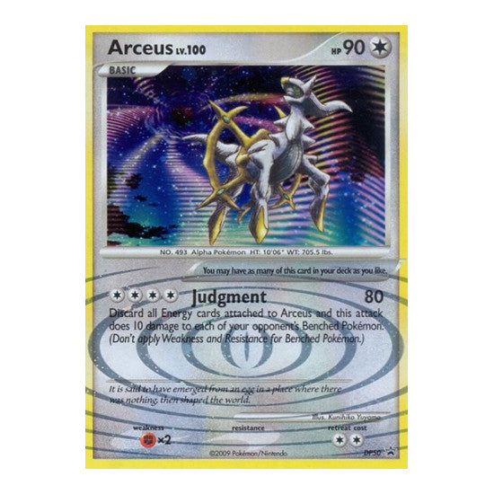 Arceus - DP50 (PR) #DP50 Promo (Holofoil Heavily Played) Diamond and Pearl Promos Pokemon: 2007
