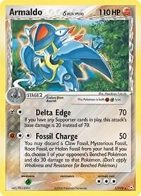 Armaldo Delta Species (HP) #1/110 Holo Rare (Reverse Holofoil Heavily Played) Holon Phantoms Pokemon: 2006