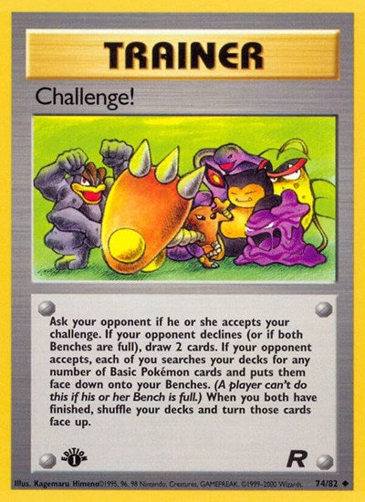 Challenge (TR) #74/82 Uncommon (Unlimited Near Mint) Team Rocket Pokemon: 2000