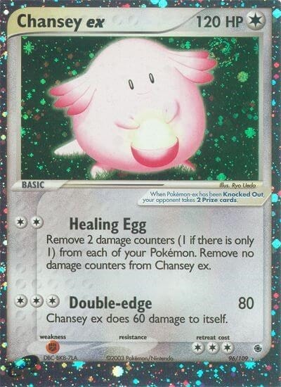 Chansey ex (RS) #96/109 Ultra Rare (Holofoil Near Mint) EX Ruby and Sapphire Pokemon: 2003