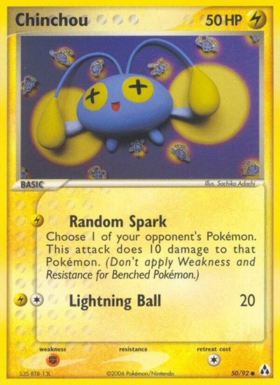 Chinchou (LM) #50/92 Common (Near Mint) Legend Maker Pokemon: 2006