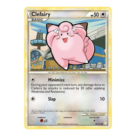 Clefairy (HS) #60/123 Common (Reverse Holofoil Heavily Played) HeartGold SoulSilver Pokemon: 2010